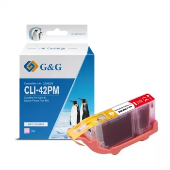 G&G compatibele inktcartridge voor Canon CLI-42PM lichtmagenta (10283)
