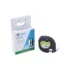 G&G BM-D-G-91221 labeltapecassette 12mm x 4m wit/zwart voor DYMO