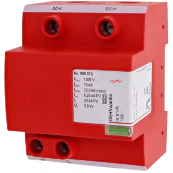 DEHN DCB YPV 1200 combinatie bliksemstroom- en overspanningsafleider voor fotovoltaïsche installaties (900070)