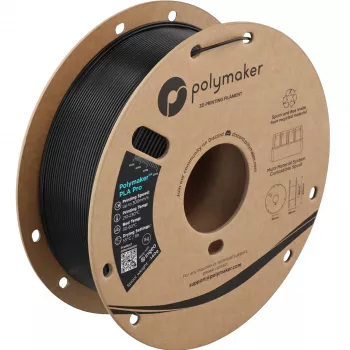 Polymaker PolyLite PLA Pro 1,75mm HS Tough Metal Black 1kg 3D-filament (PA13027)