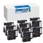 G&G BB-D-G-D1-45803-10 Compatibele labelband-cassette 10-pack, 19mm x 7m, witte band, zwarte print, voor DYMO D1