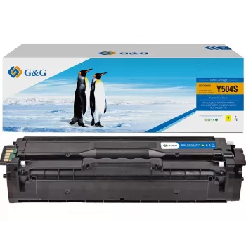 G&G Compatibele tonerpatroon voor Samsung CLT-Y504S / HP SU502A - geel, 1.800 pagina's (14458)