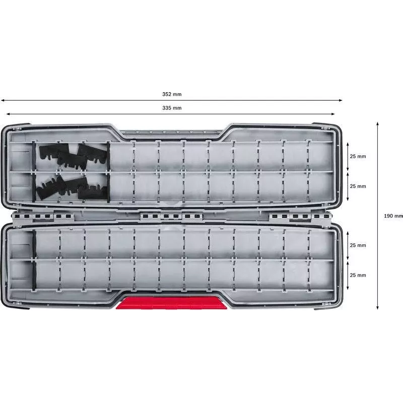 Bosch Accessories 2607011826 tussenbox voor L-BOXX systeem (antraciet)