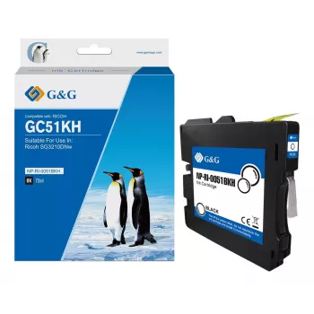G&G compatibele inktcartridge voor Ricoh GC51KH (405862) - zwart, 2500 pagina's 19656