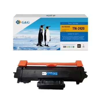 G&G XL tonercartridge compatibel met Brother TN-2420 (15697) – hoge capaciteit 6000 pagina's, zwart
