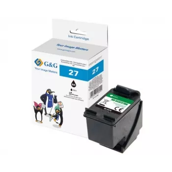 G&G compatibele zwarte inktcartridge GP-H27BK voor HP 27 (C8727A)
