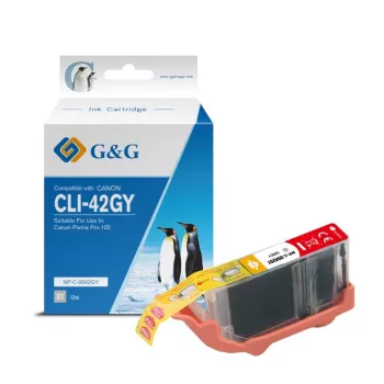 G&G compatibele Canon CLI-42GY grijze inktpatroon (10284)