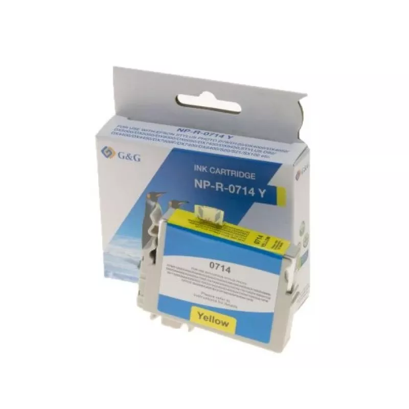G&G compatibele inktpatroon voor Epson T0714 geel (3547)