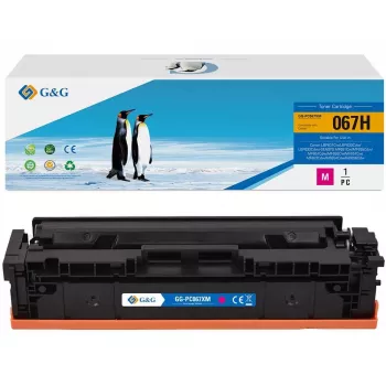 G&G XL tonercartridge compatibel met Canon 067H magenta (21619)