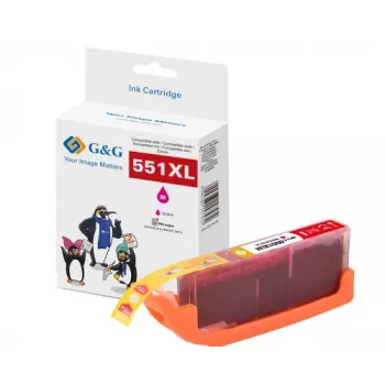 G&G XL inktcartridge compatibel met Canon CLI-551M XL (magenta, hoge capaciteit) 14568