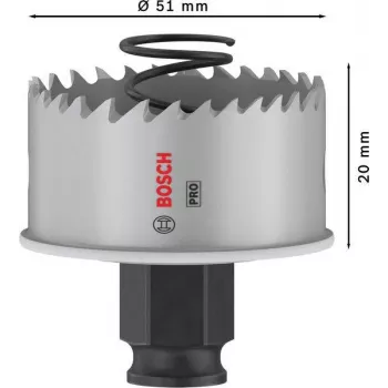 Bosch Progressor voor hout en metaal 51 mm kobalt gatenzaag 2608594455