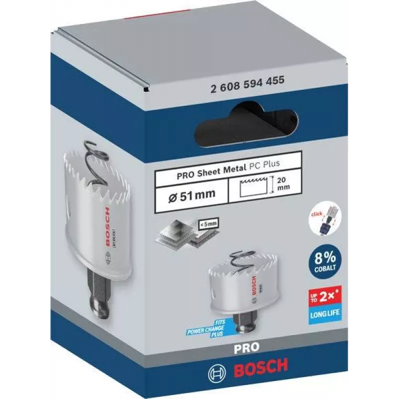 Bosch Progressor voor hout en metaal 51 mm kobalt gatenzaag 2608594455