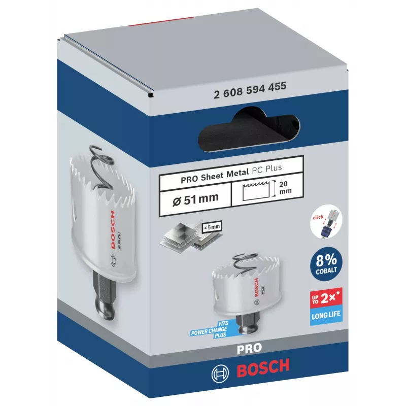 Bosch Progressor voor hout en metaal 51 mm kobalt gatenzaag 2608594455