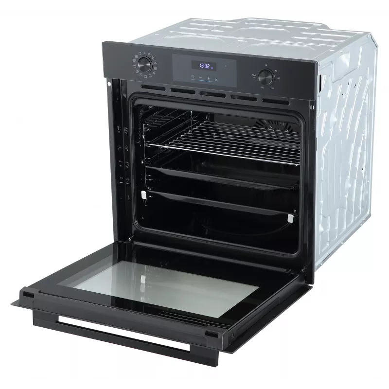 Midea MBO7NM30D0-BK inbouw-elektrische oven, 73 L, pyrolytische zelfreiniging, touch-bediening, zwart