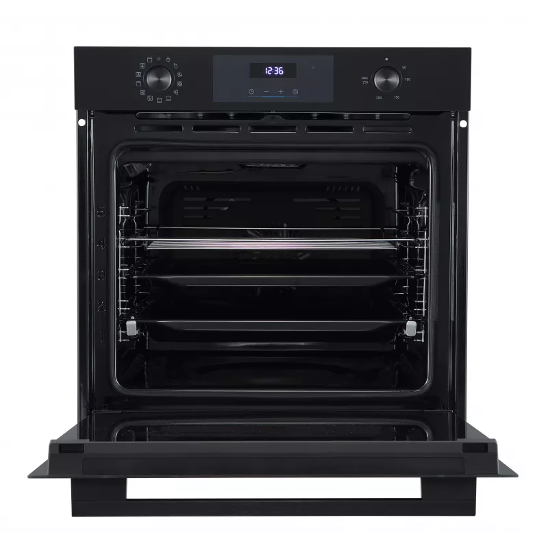 Midea MBO7NM30D0-BK inbouw-elektrische oven, 73 L, pyrolytische zelfreiniging, touch-bediening, zwart