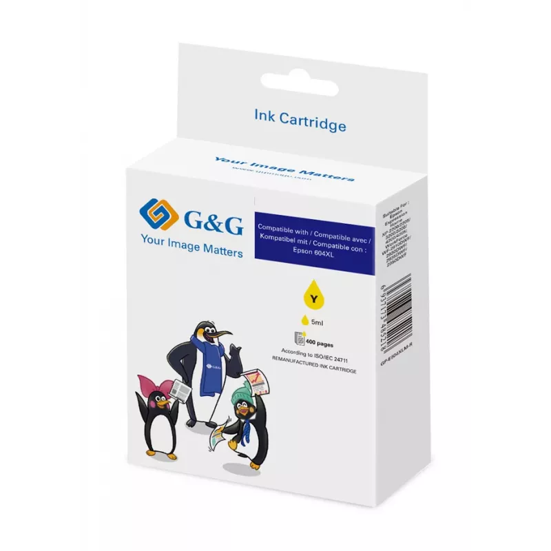 G&G compatibele Epson 604XL gele inktpatroon (20551)
