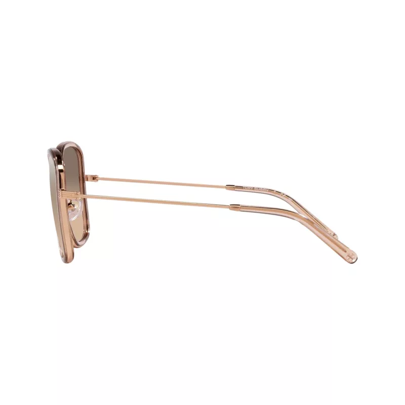 Tory Burch TY6101 33683D dameszonnebril, Dark Havana montuur, bruin gradient glazen, 53mm