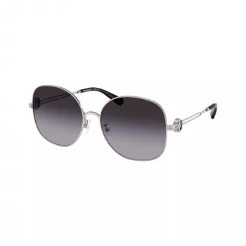 Tory Burch TY6112-32748G dameszonnebril, donkerbruin havanna montuur, bruine gradient glazen, 56/16/140 mm