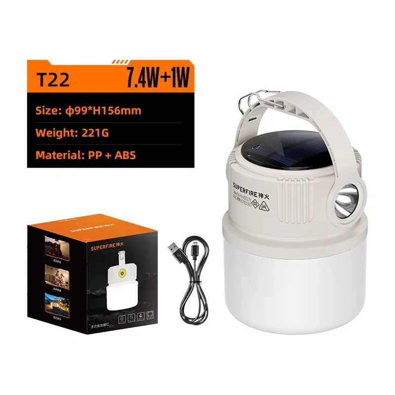 Superfire T22 campinglamp
