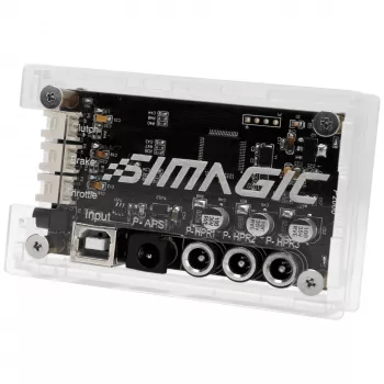 SIMAGIC Haptic Control Box (P2000-HCB) – 4-kanaals haptic-feedback-besturingseenheid voor P2000-pedalen