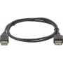 Kramer Electronics C-USB/AAE-3 USB 2.0-verlengkabel, USB-A stekker naar USB-A bus, 0,9 m, wit 96-02121003