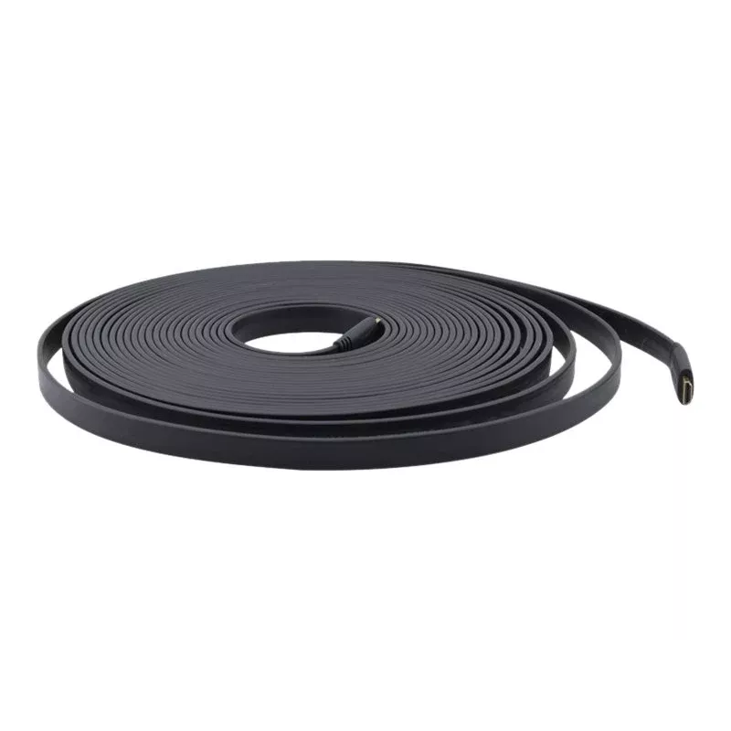 Kramer C-HM/HM/FLAT/ETH-6 platte high-speed HDMI-kabel met ethernet, 1,8 m, zwart 97-01014006