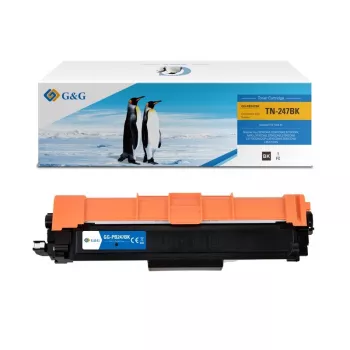 G&G compatibele tonercartridge voor Brother TN-247BK (16020), Zwart, 3.000 pagina's