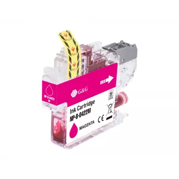 G&G Compatibele Inktpatroon Brother LC422M Magenta (550 pagina's) 20582