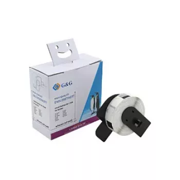 G&G 400-pack adresetiketten compatibel met Brother DK-11204, 17 x 54 mm, direct thermisch, wit papier, permanente lijm ET-B-G-11204