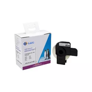 G&G 400-pack adresetiketten compatibel met Brother DK-11204, 17 x 54 mm, direct thermisch, wit papier, permanente lijm ET-B-G-11204