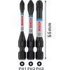 Bosch 2608522491 Phillips PH2 bitset, 3 stuks, 25 mm, 1/4 inch zeskantschacht