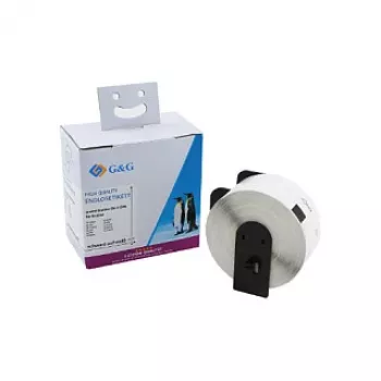 G&G witte direct-thermo adresetiketten 38 x 90 mm, 400/rol, compatibel met Brother DK-11208 ET-B-G-11208