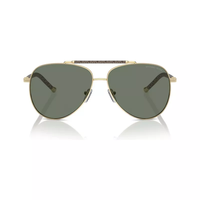 Michael Kors dameszonnebril MK1146-10143H lichtgoud vlinder cat-eye bruin verloop 59mm