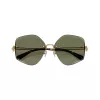 Tory Burch TY6111-334371 dameszonnebril, donkerbruin havana montuur, bruin gradient glazen, 56/16/140 mm