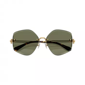 Tory Burch TY6111-334371 dameszonnebril, donkerbruin havana montuur, bruin gradient glazen, 56/16/140 mm