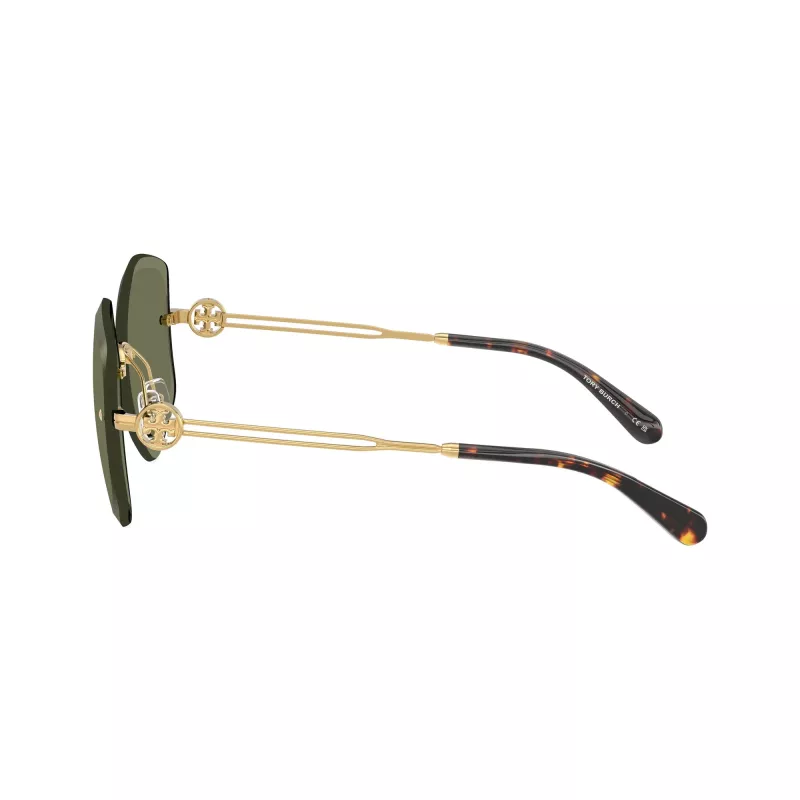 Tory Burch TY6111-334371 dameszonnebril, donkerbruin havana montuur, bruin gradient glazen, 56/16/140 mm