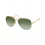 Tory Burch dames TY6114-33438E vierkante zonnebril, Dark Havana montuur, bruine gradient glazen, 60mm