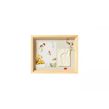 Tiny Love eenvoudige houten lijst baby hand- en voetafdruk herinneringsset