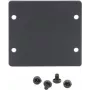 Kramer W-2BLANK zwarte front-blindplaat voor wandplaten (2 uitsparingen) 85-00705090