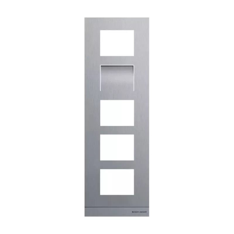 Busch-Jaeger Welcome frontplaat voor videomodule, edelstaal, 1-voudig (2TMA130160X0028)