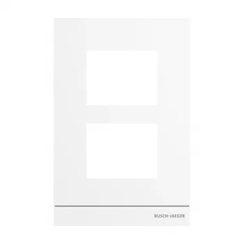 Busch-Jaeger centraalplaat voor audio-aansluitdoos, 1/2 module, studiowit 2TMA220160W0007