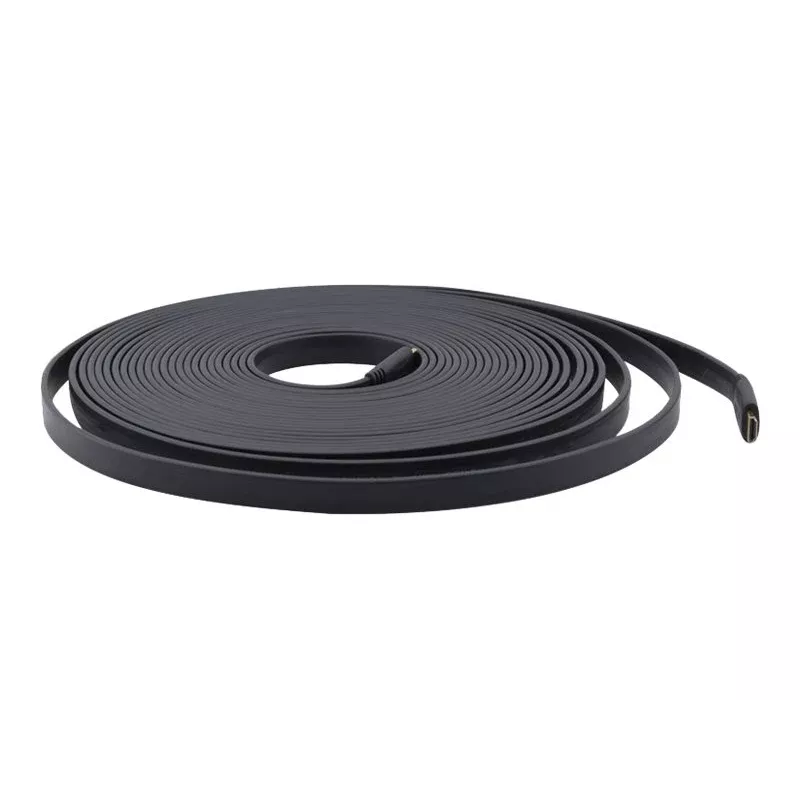Kramer C-HM/HM/FLAT/ETH-3 High-Speed HDMI-kabel met Ethernet, 0,91 m, plat, zwart 97-01014003
