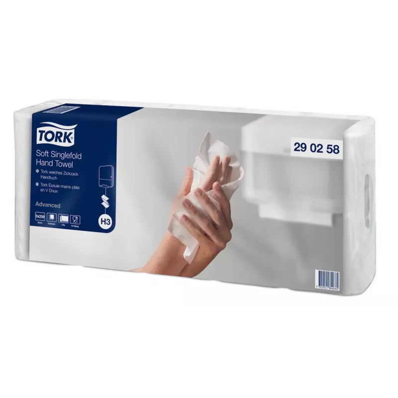 Tork Advanced H3 Z-vouw handdoeken 2-laags wit (290258) – 3750 handdoeken