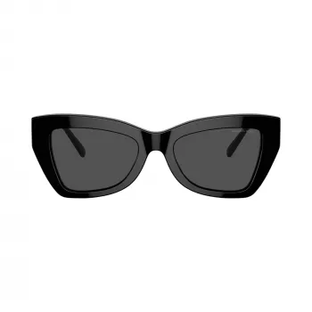 Michael Kors MK2205-300587 dames cat-eye zonnebril, donkere schildpad montuur, donkergrijze glazen, 52/19/140 mm