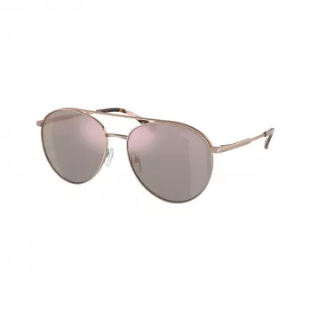 Michael Kors MK1138-11084Z dames cat-eye zonnebril, lichtgouden montuur, bruine gradientglazen, 58mm