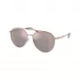 Michael Kors MK1138-11084Z dames cat-eye zonnebril, lichtgouden montuur, bruine gradientglazen, 58mm