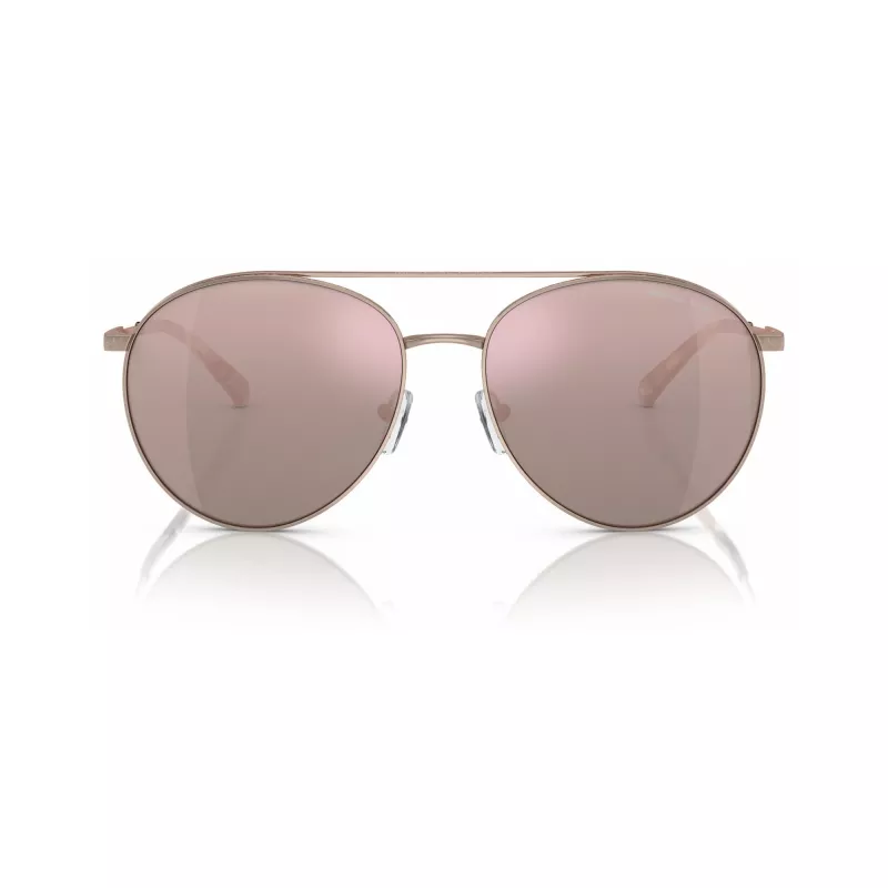 Michael Kors MK1138-11084Z dames cat-eye zonnebril, lichtgouden montuur, bruine gradientglazen, 58mm