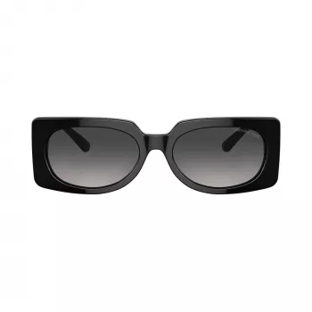 Michael Kors dames Hvar vierkante zonnebril, donkere schildpad montuur, grijze gradientglazen, 56mm MK221530058G5