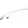 Kramer Electronics C-USB/CB-6 USB 2.0 kabel, USB-C stekker naar USB-B stekker, 1,8 m, wit 96-02357106