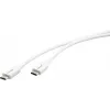 Kramer Electronics C-USB/CB-6 USB 2.0 kabel, USB-C stekker naar USB-B stekker, 1,8 m, wit 96-02357106